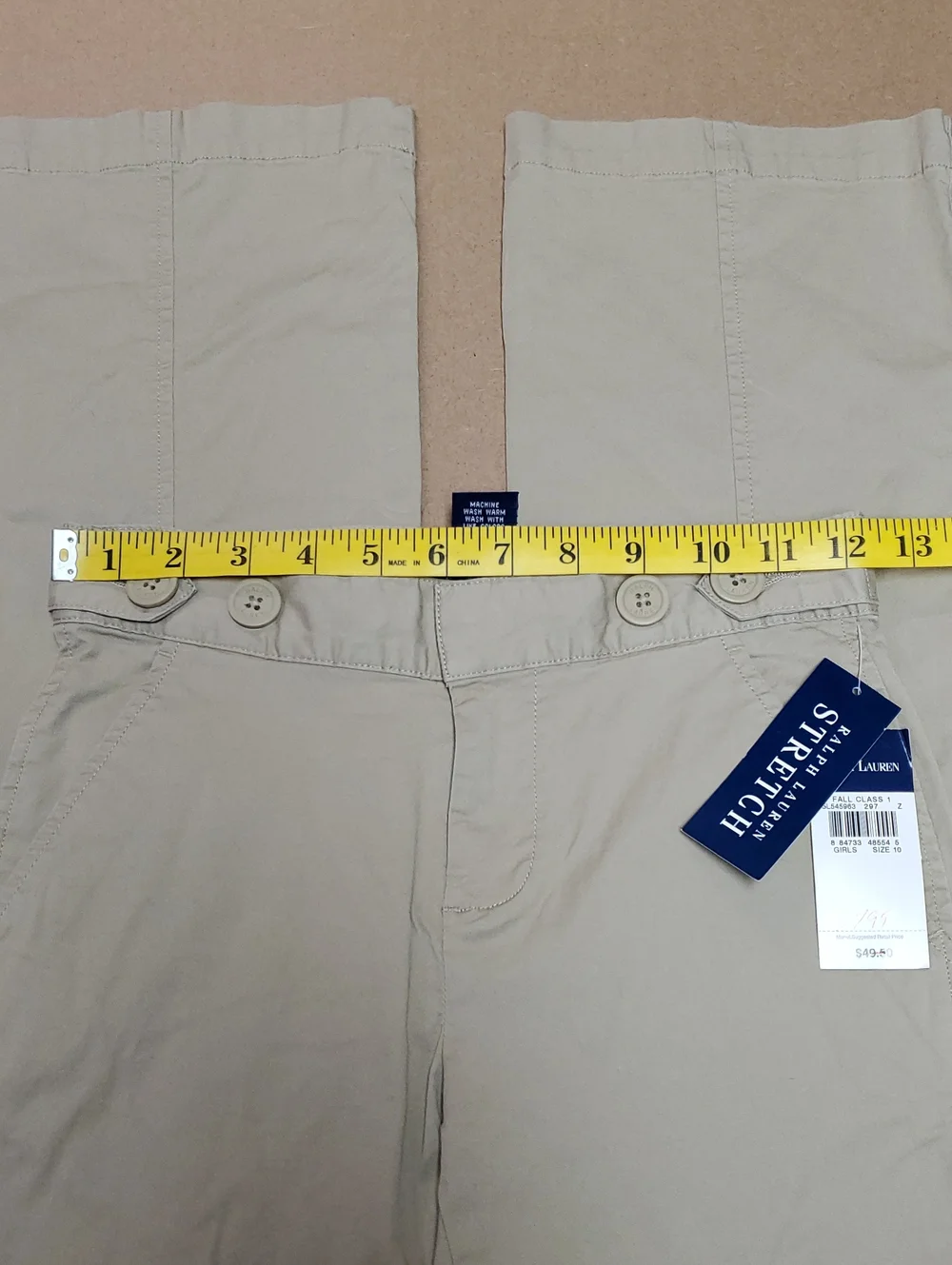 School Uniform Pants Ralph Lauren Size 10 Khaki Pants